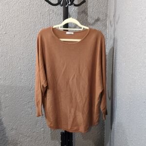 Milano Women's Tan Crew Neck Sweater
